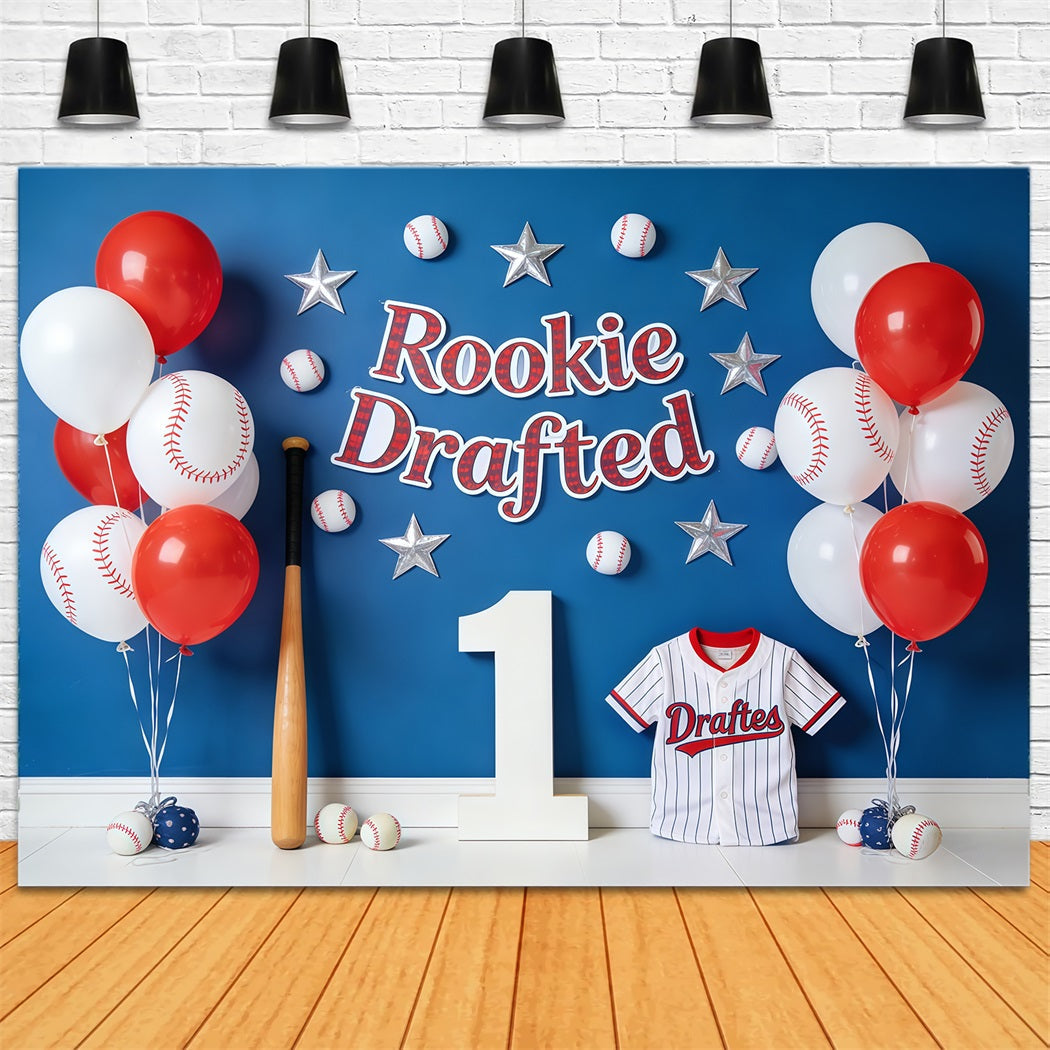 Baseball Photo Backdrop Rookie Drafted Balloon Wall Sports Photo Backdrop UK CSH61-175