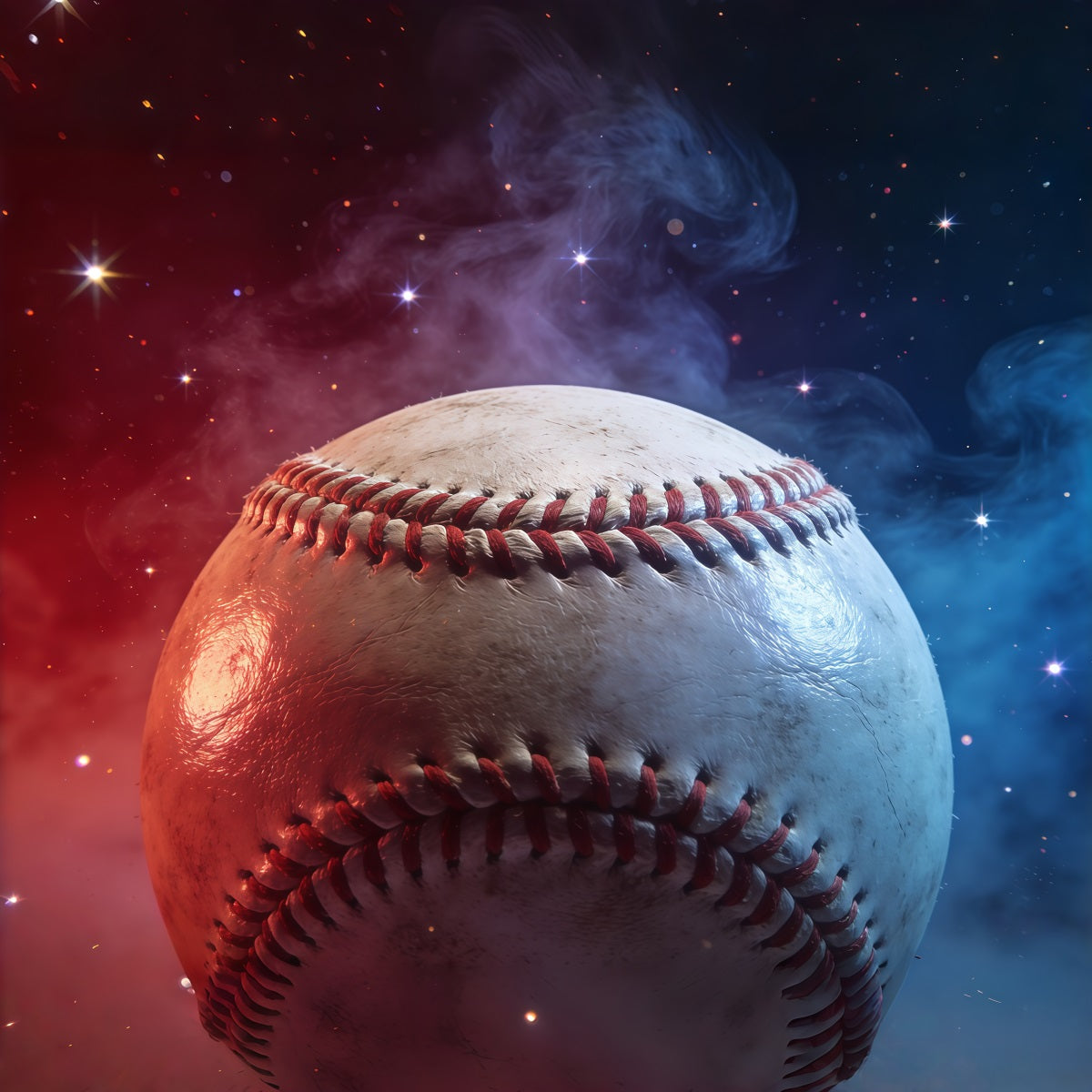 Baseball Backdrop Cosmic Red Blue Baseball Glow Sports Backdrops For Photography UK CSH61-188
