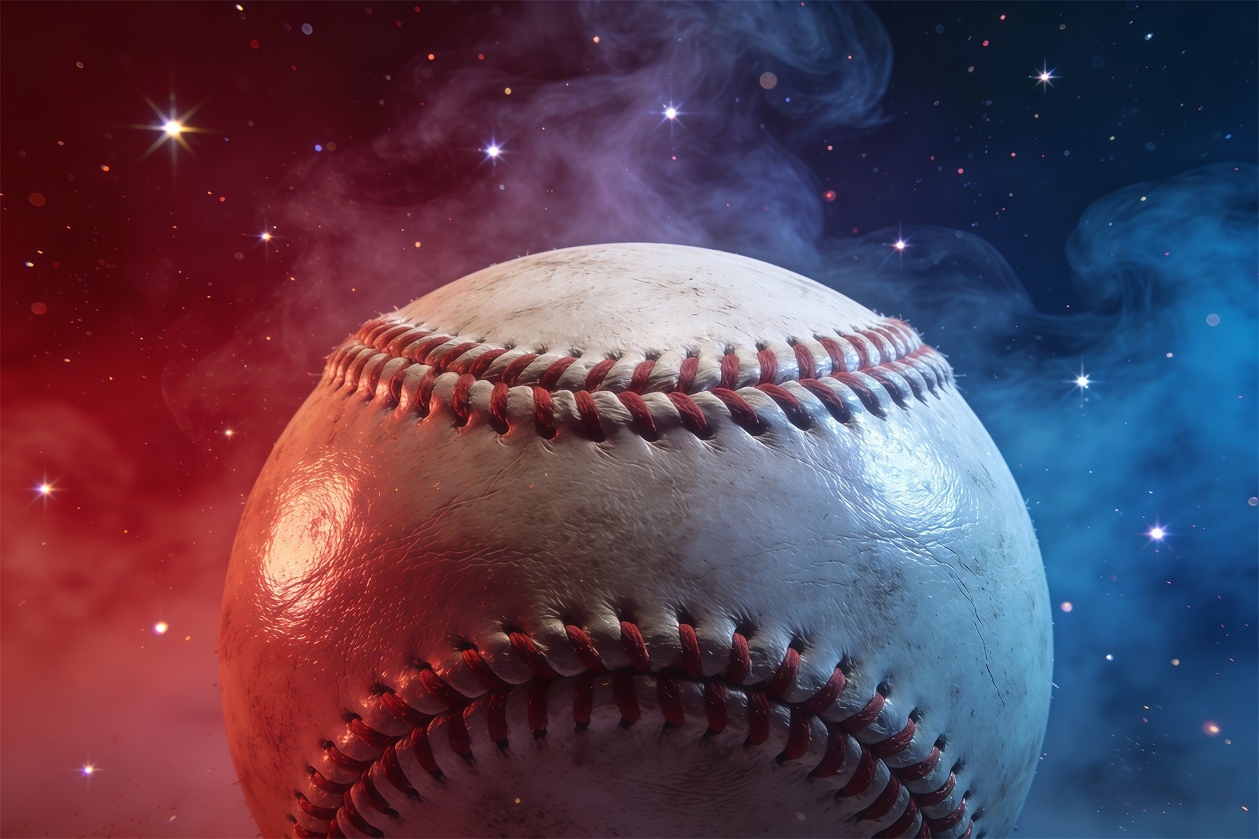 Baseball Backdrop Cosmic Red Blue Baseball Glow Sports Backdrops For Photography UK CSH61-188