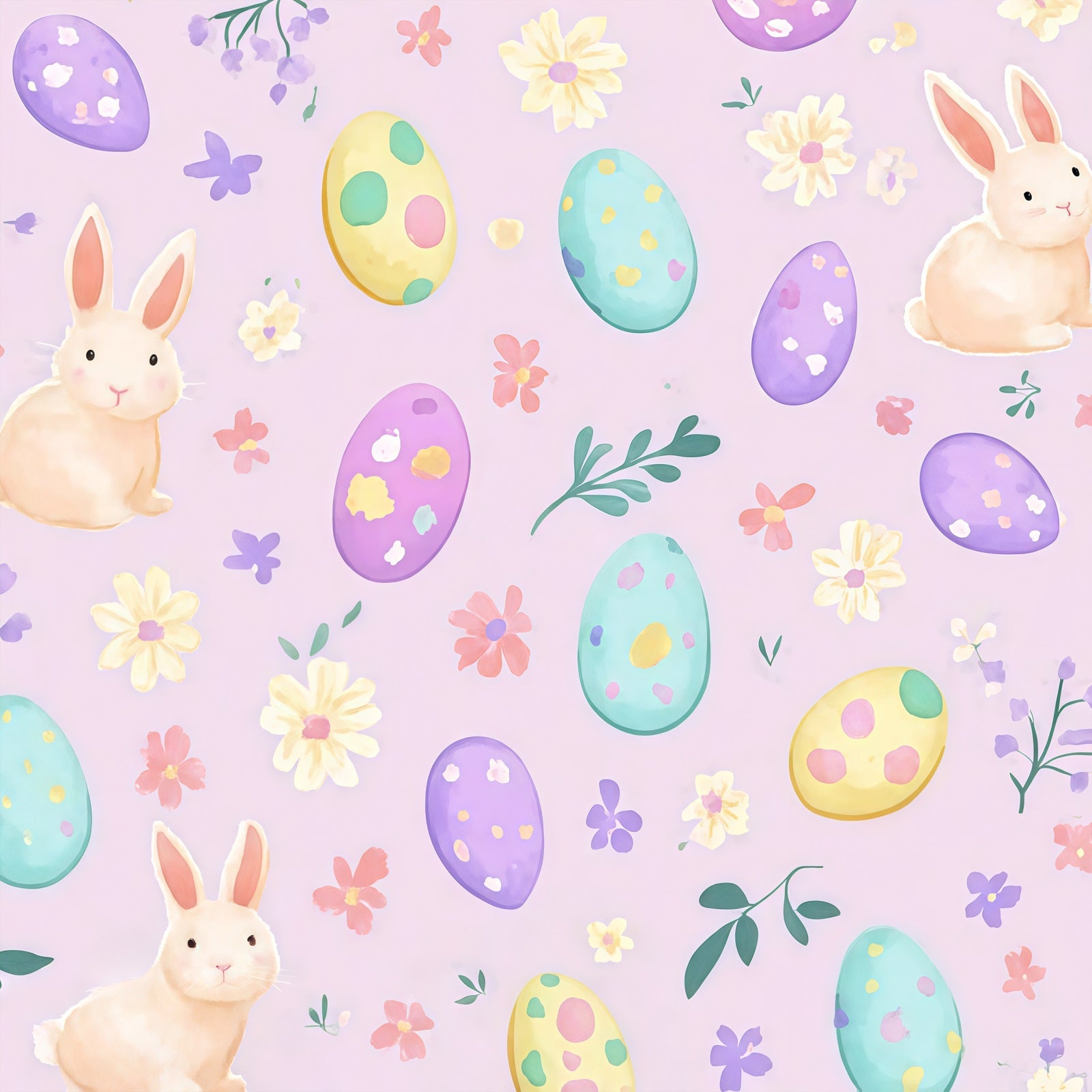 Easter Bunny Backdrop Watercolor Print Egg Pattern Easter Photo Backdrop Ideas UK CSH61-31
