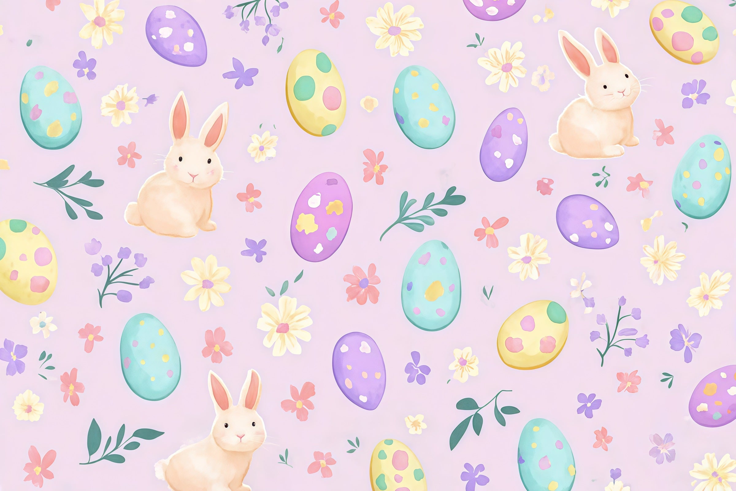 Easter Bunny Backdrop Watercolor Print Egg Pattern Easter Photo Backdrop Ideas UK CSH61-31