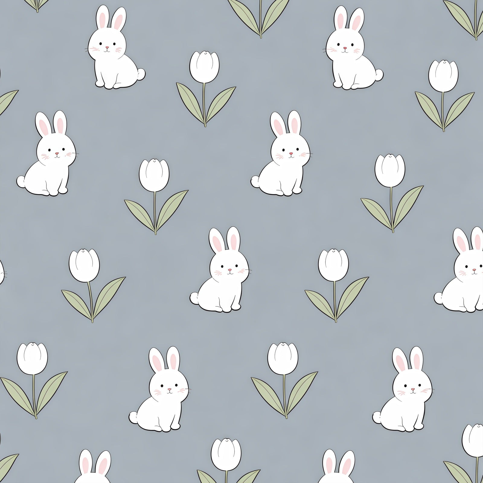 Easter Bunny Backdrop Ideas Cute Rabbit Tulip Pattern Easter Photo Backdrop UK CSH61-47