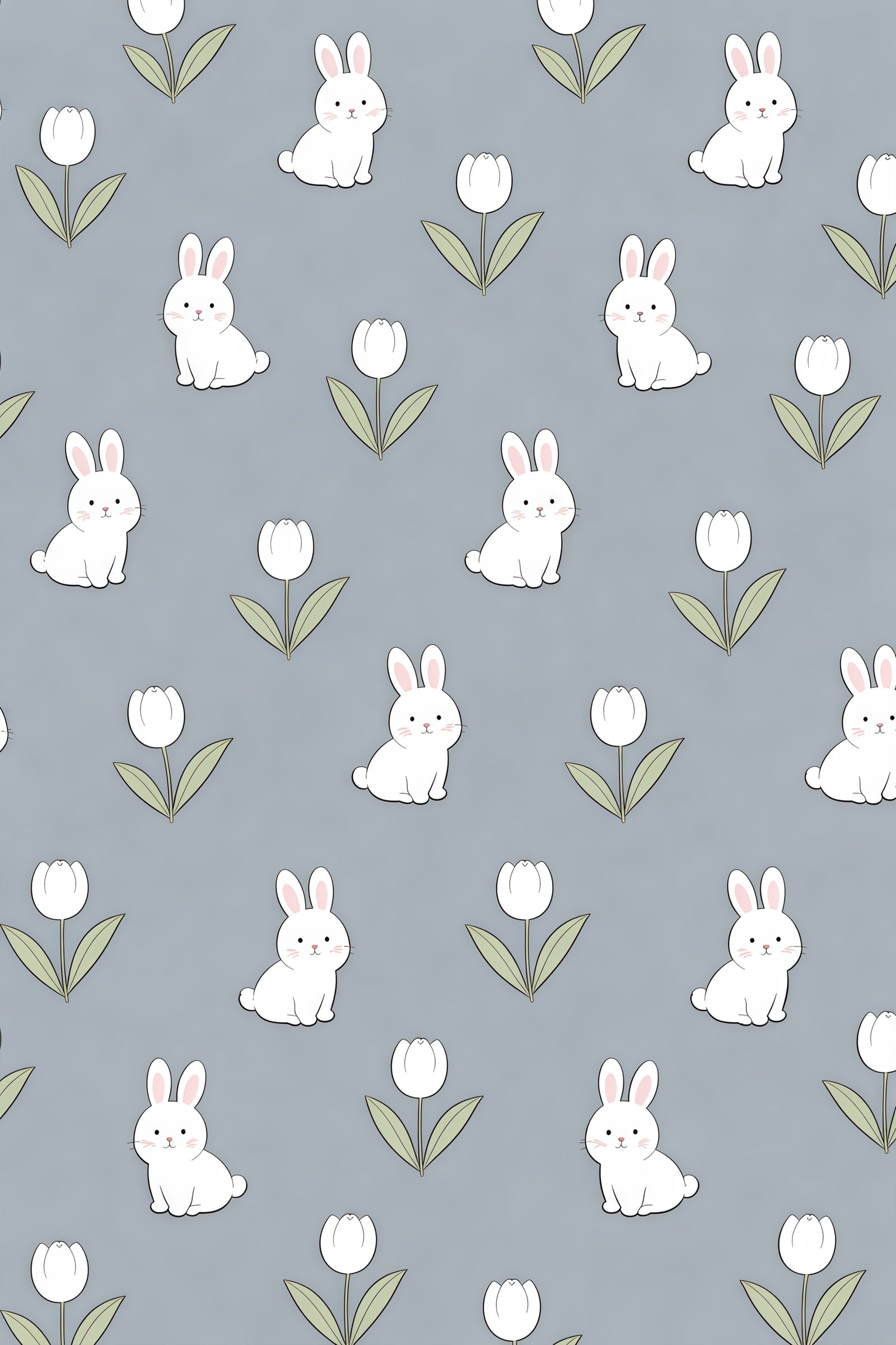 Easter Bunny Backdrop Ideas Cute Rabbit Tulip Pattern Easter Photo Backdrop UK CSH61-47