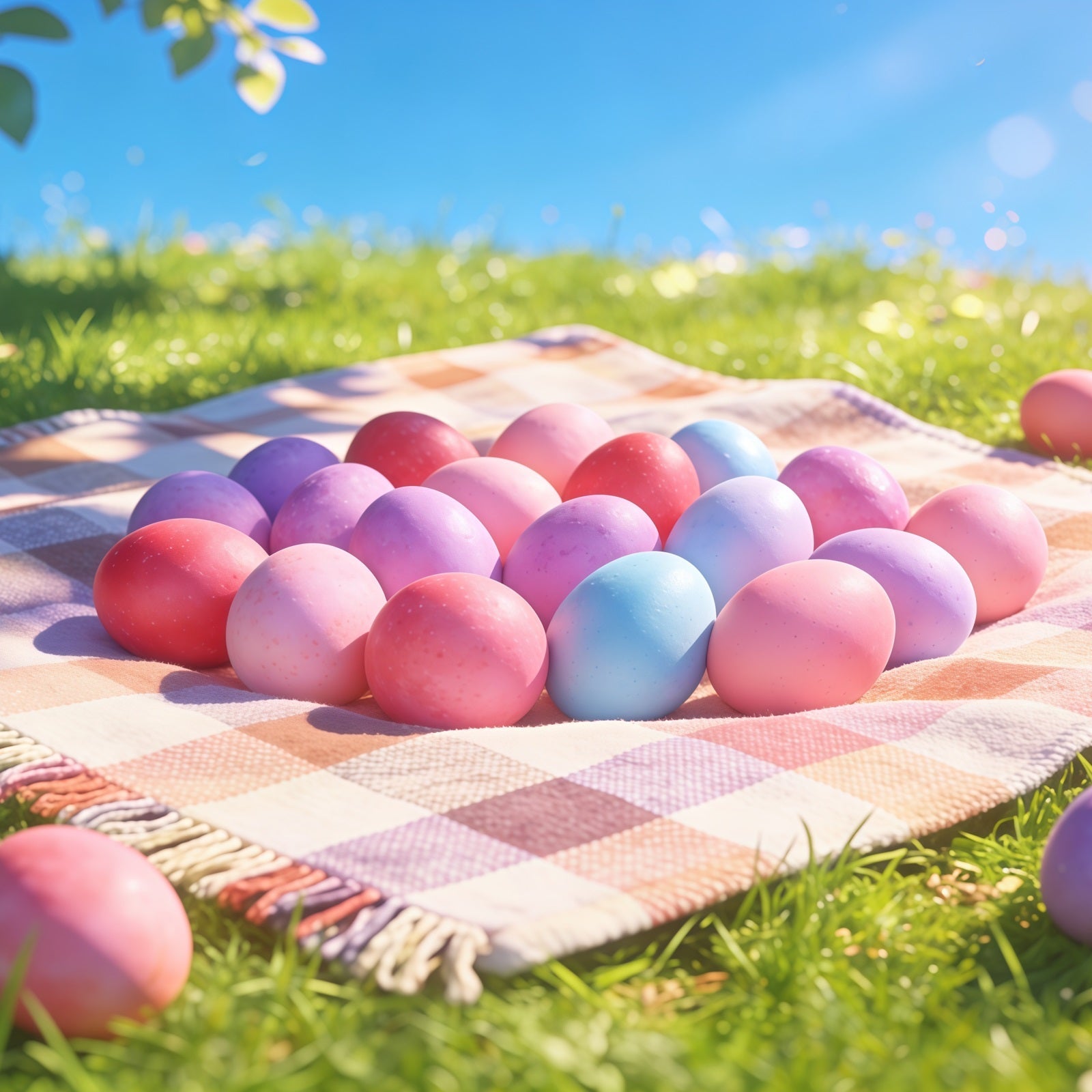 Easter Church Photo Backdrop Pastel Egg Field Meadow Happy Easter Backdrop UK CSH61-9