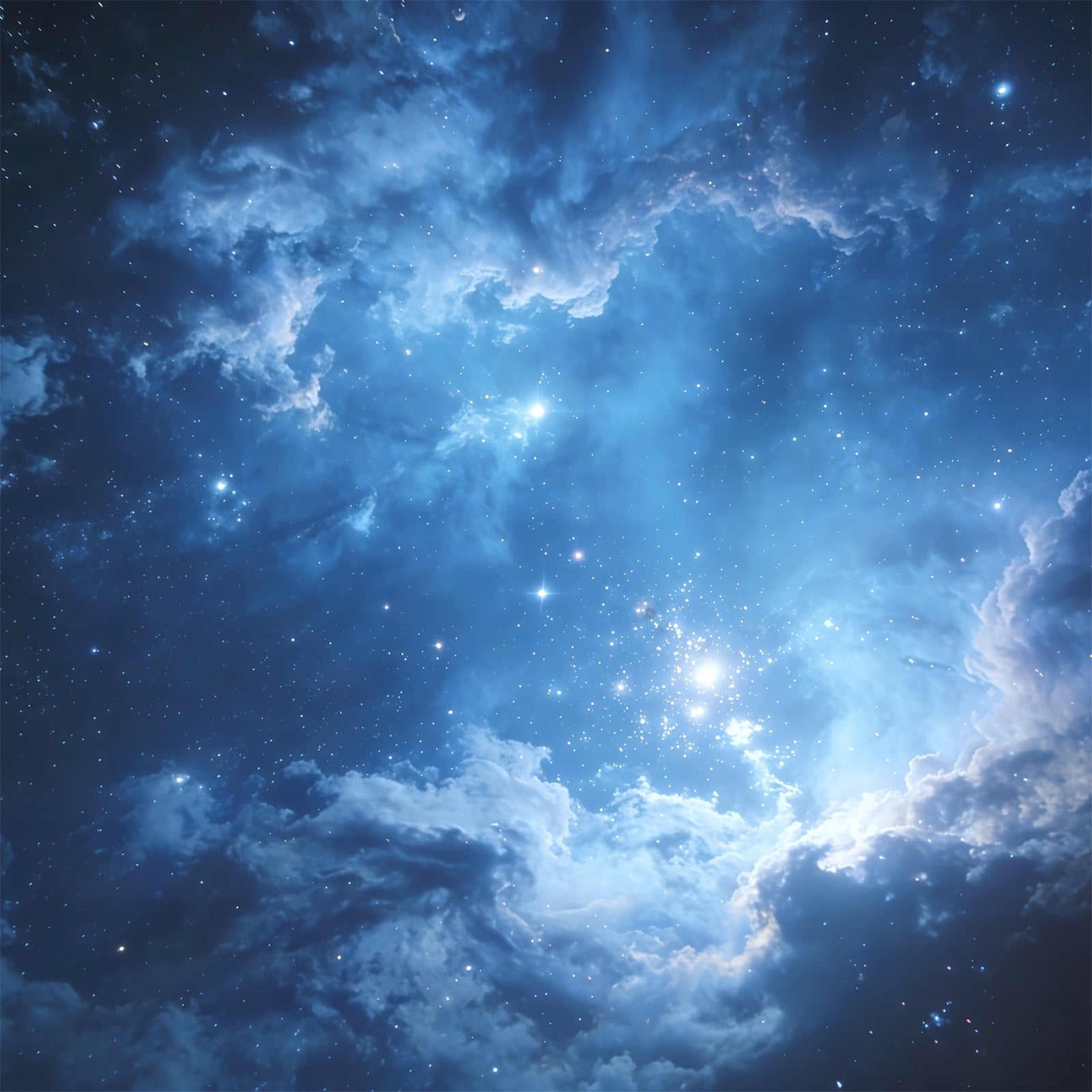 Sky Backdrop For Photography Blue Cosmic Star Space Cloud Backdrops UK CSH62-125