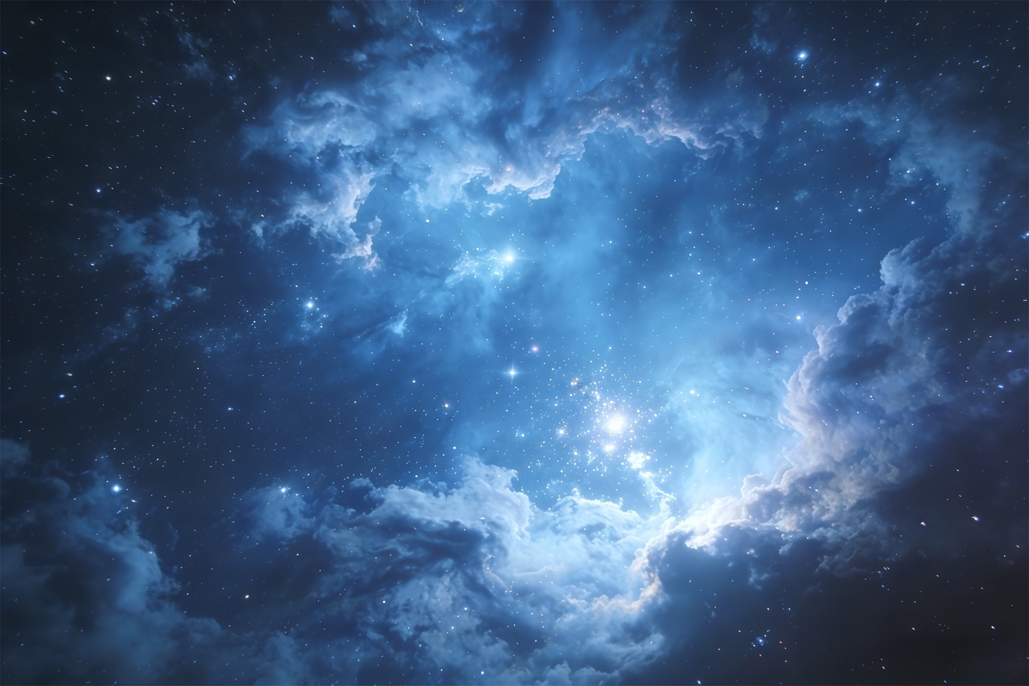 Sky Backdrop For Photography Blue Cosmic Star Space Cloud Backdrops UK CSH62-125