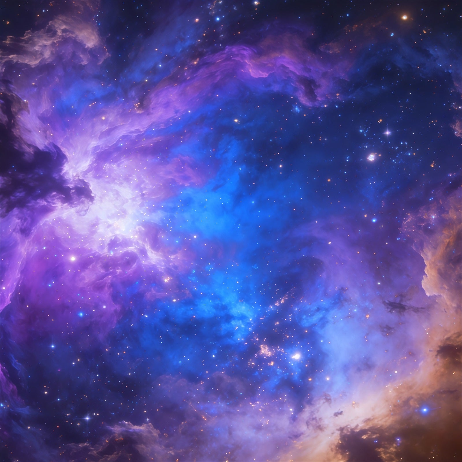 Sky Backdrops Purple Blue Cosmic Nebula Clouds Photography Backdrop UK CSH62-128