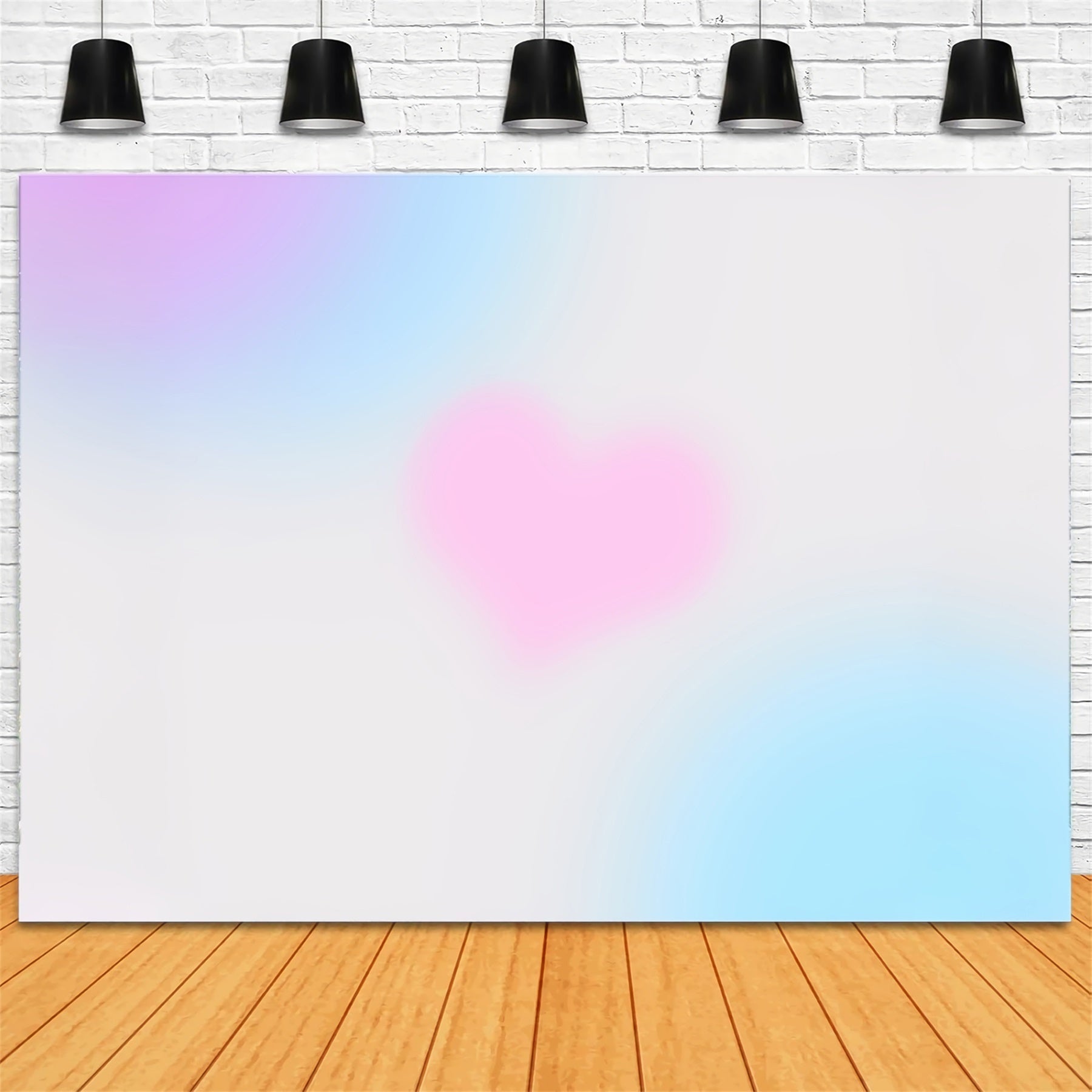 Gradient Backdrop Photography Pink Blue Purple Love Heart Headshot Backdrops UK CSH62-32