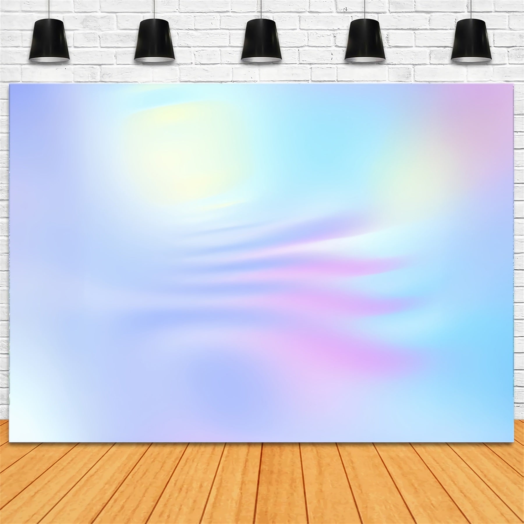 Gradient Paper Backdrop Pastel Blue Purple Yellow Blur Headshot Photo Backdrop UK CSH62-36
