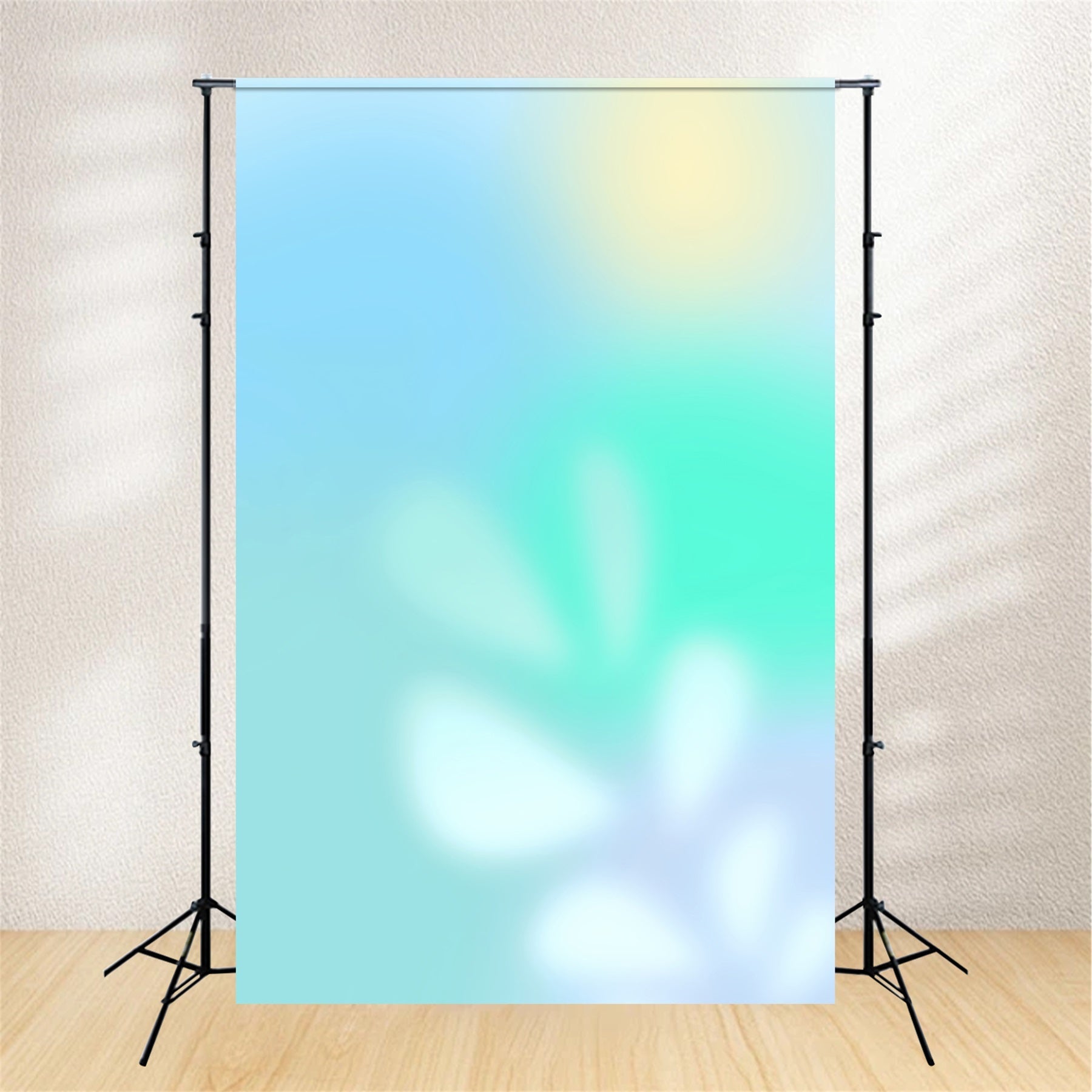 Gradient Photography Backdrop Soft Aqua Green Blue Glow Best Backdrops For Headshots UK CSH62-43