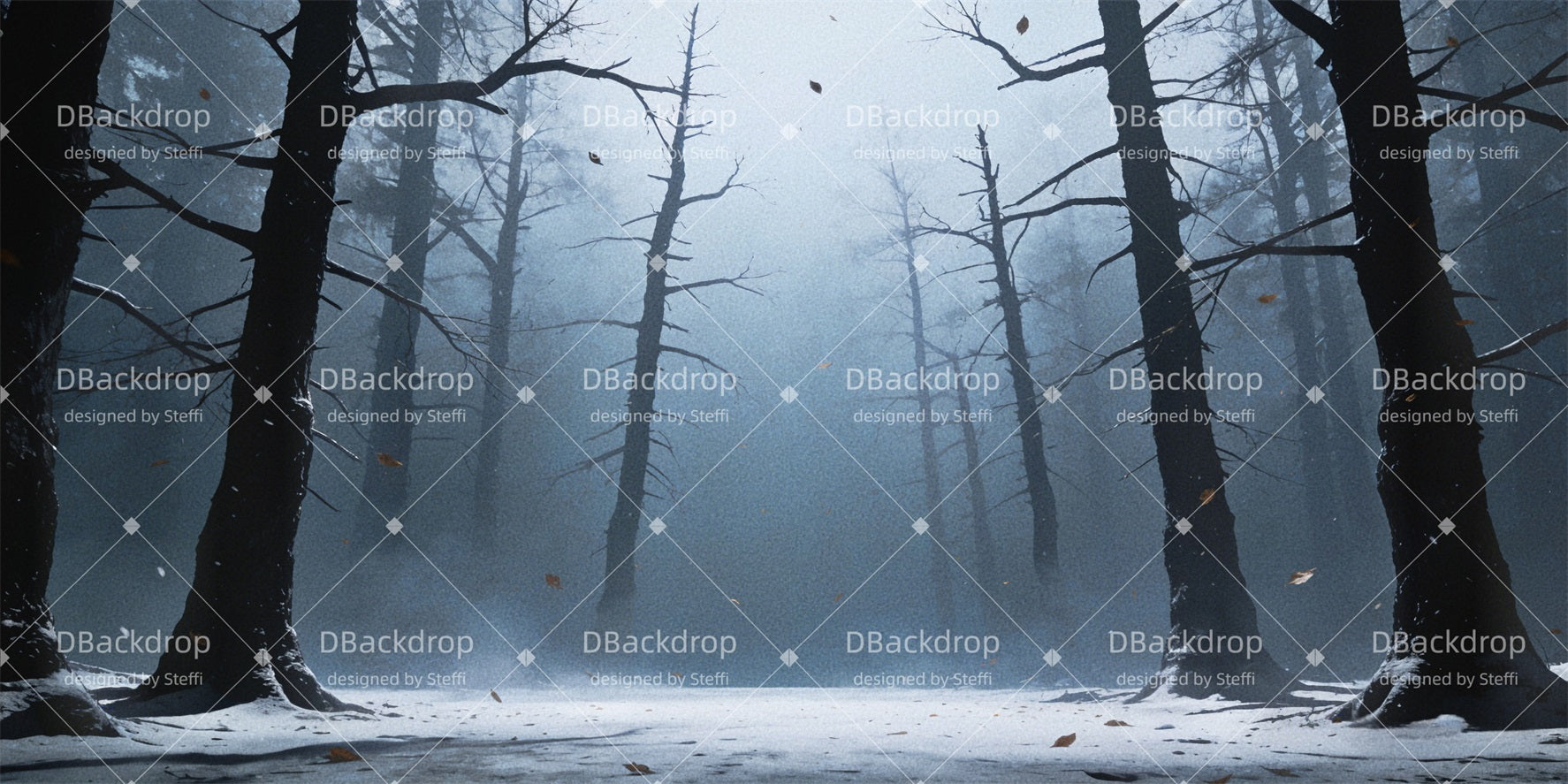 Stage Scenery Backdrops Winter Forest Movie Theater Backdrop UK CSH63-T29