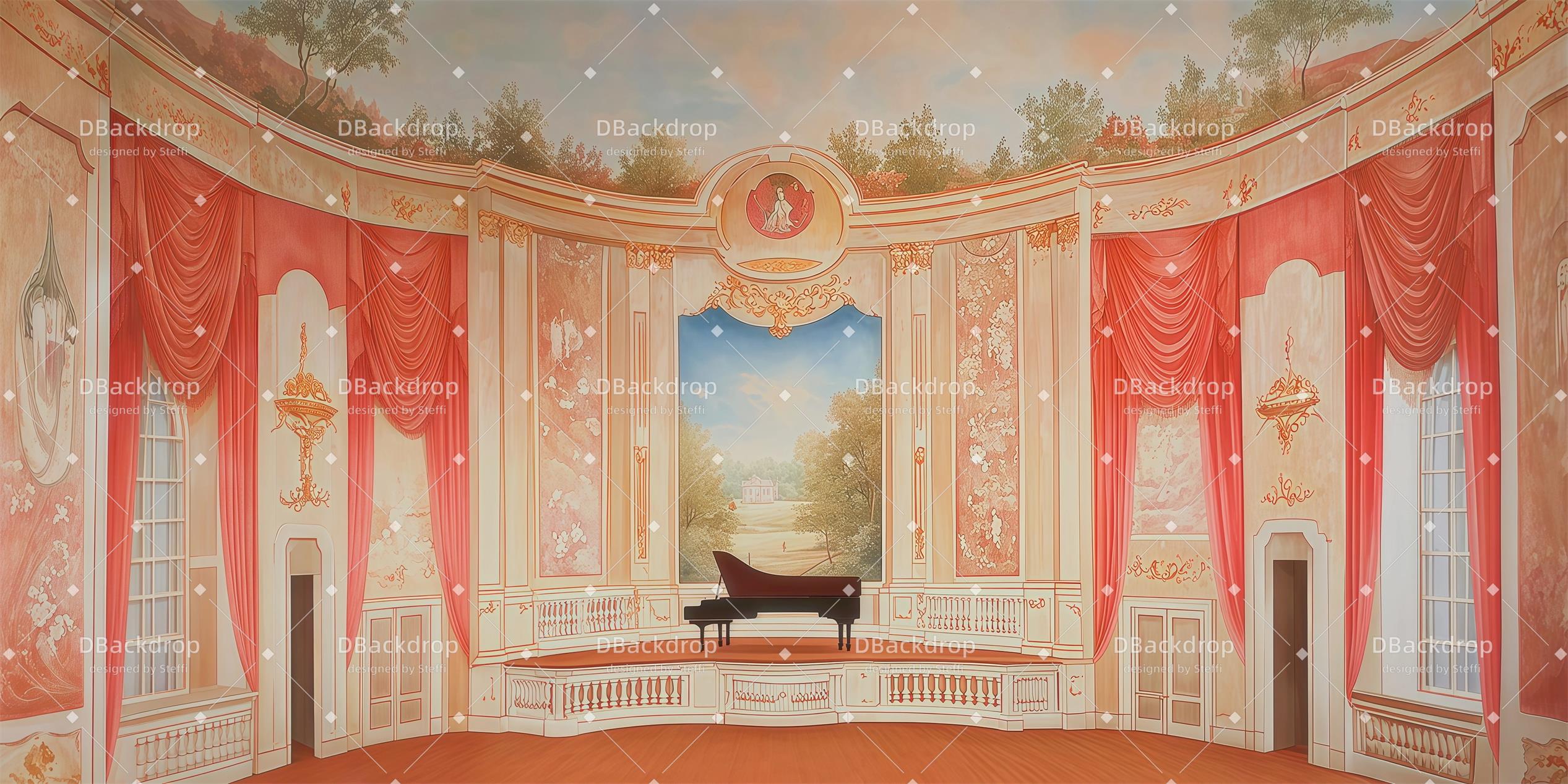 Stage Backdrop Concert Hall Backdrop for Theater UK CSH59-T80