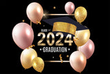 Class of 2024 Graduation Celebration Backdrop UK D1080