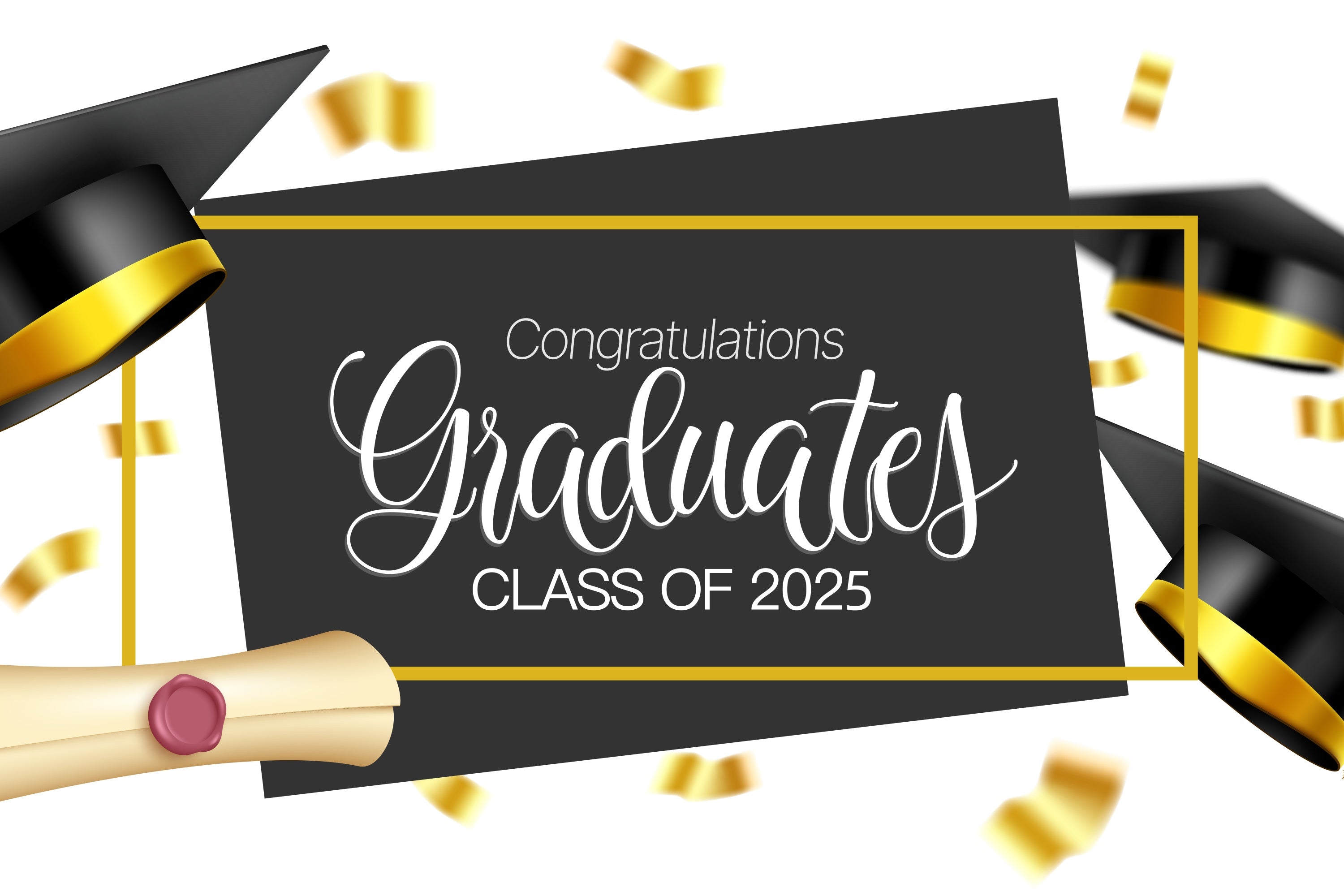 Graduations Graduates Party Backdrop Banner UK D1084