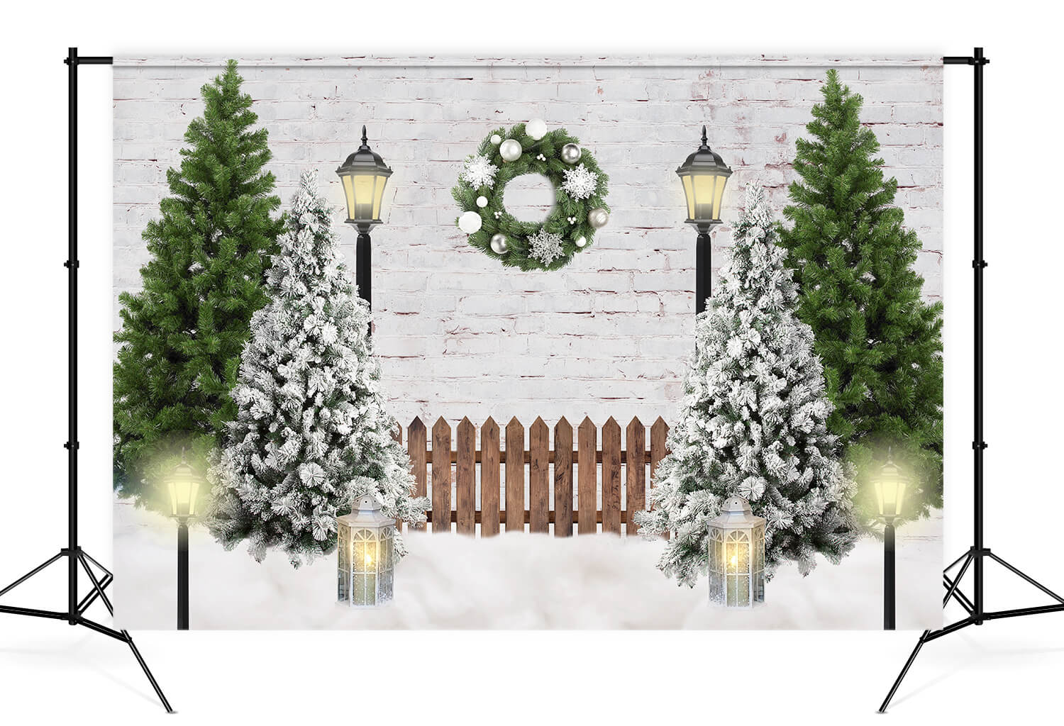 Chistmas Garden Lights Photo Shoot Backdrop D871