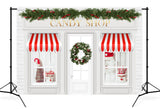 Christmas Candy Shop Decor Photography Backdrop UK D902