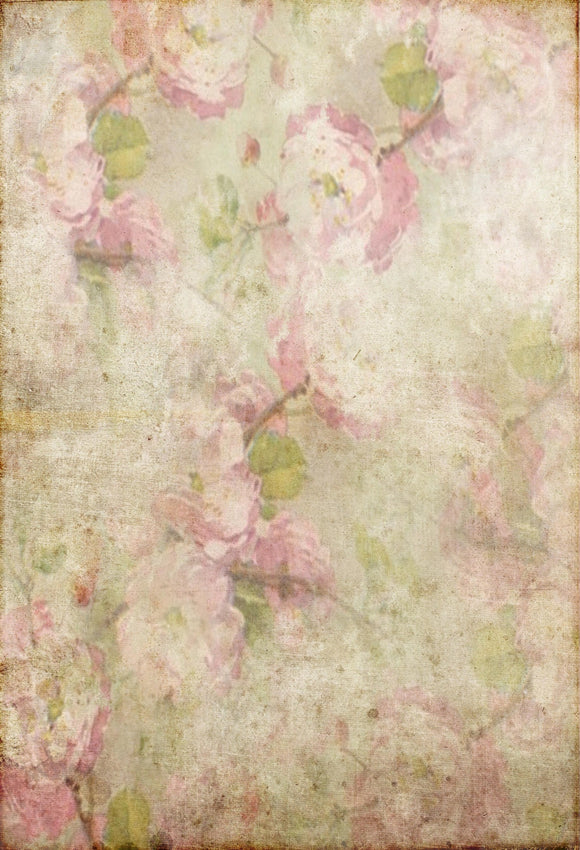 Headshot Backdrop Abstract Vintage Flowers Studio Backdrop UK DBD25-13