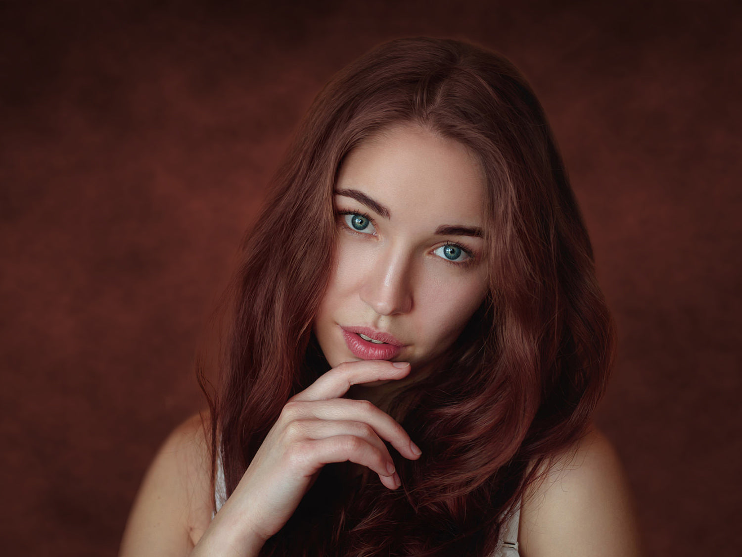 Reddish Brown Headshot Abstract Textured Backdrop UK DBD25-32