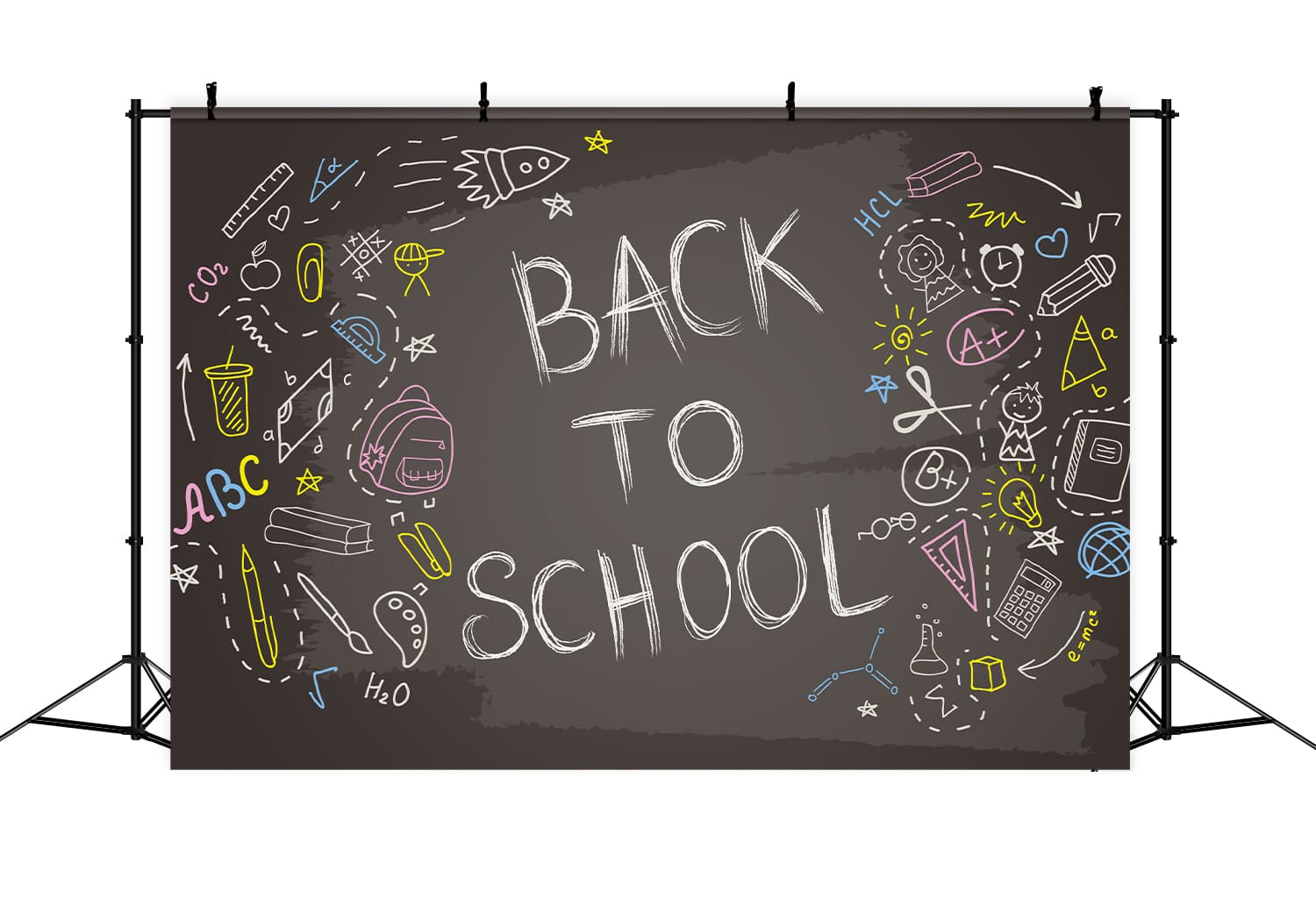 Chalk Writing Back to School Photography Backdrop UK DBD7-2