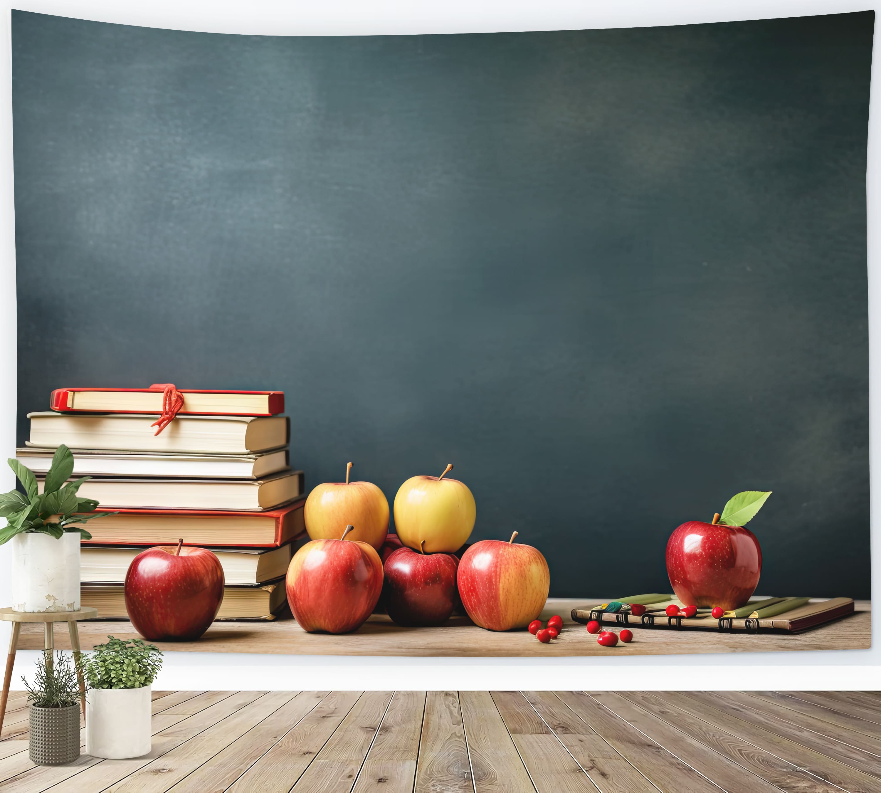 Chalkboard Books Back to School Backdrop UK DBD7-21