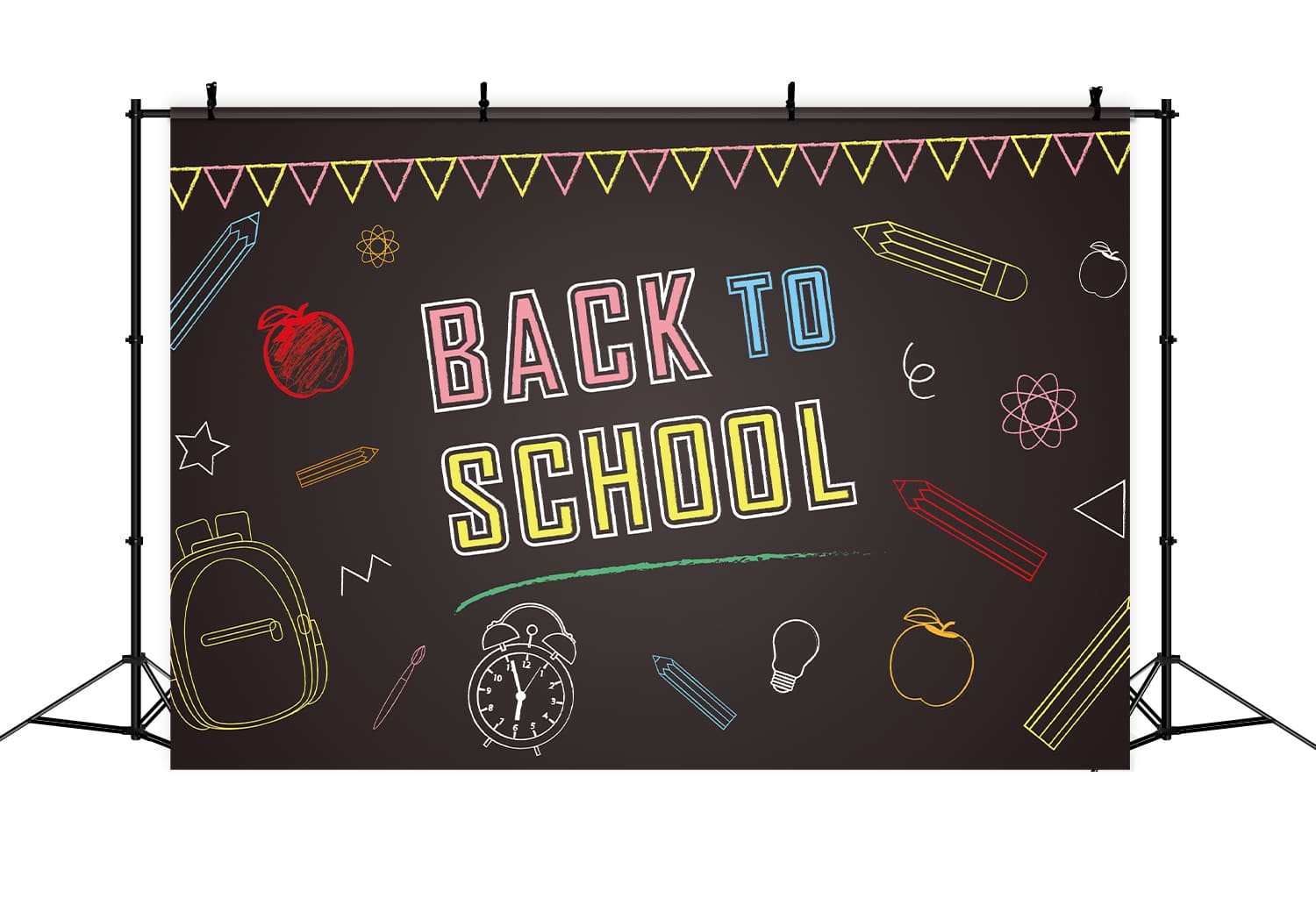 Back to School Black Board Drawing Backdrop UK DBD7-3