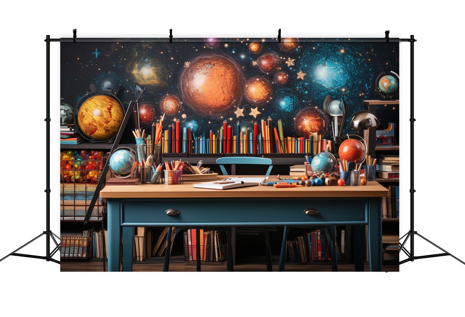 Back to School Space Adventures Backdrop UK DBD7-49