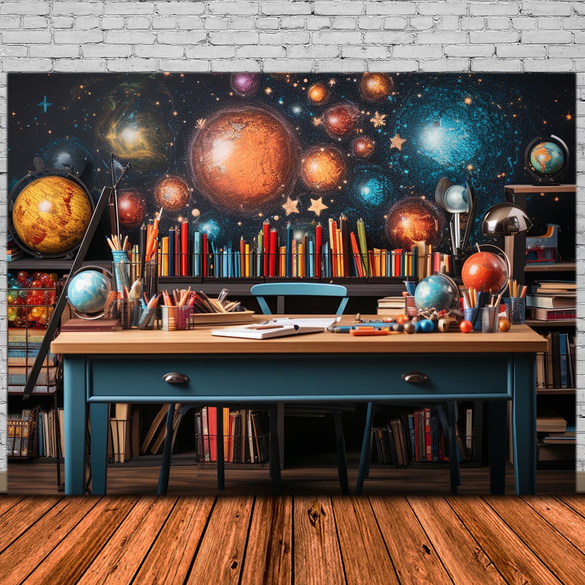 Back to School Space Adventures Backdrop UK DBD7-49