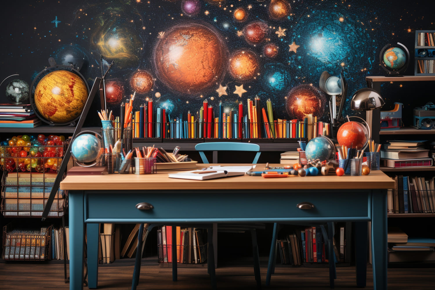 Back to School Space Adventures Backdrop UK DBD7-49