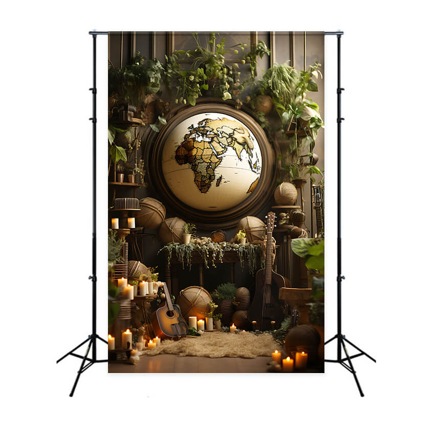 Globe Back To School Photography Backdrop UK DBD7-5