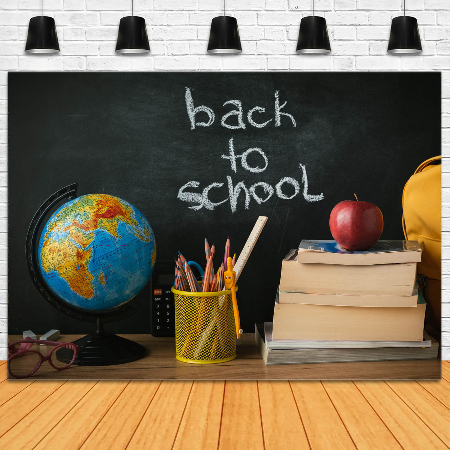 Globe Books Blackboard Back to School Backdrop UK DBD7-57