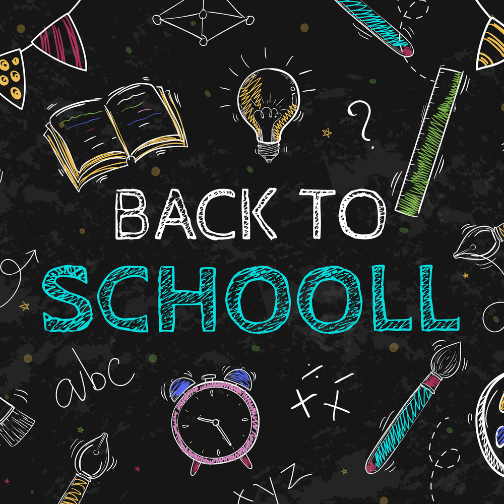 Back to School Chalk Drawing Backdrop UK DBD7-60