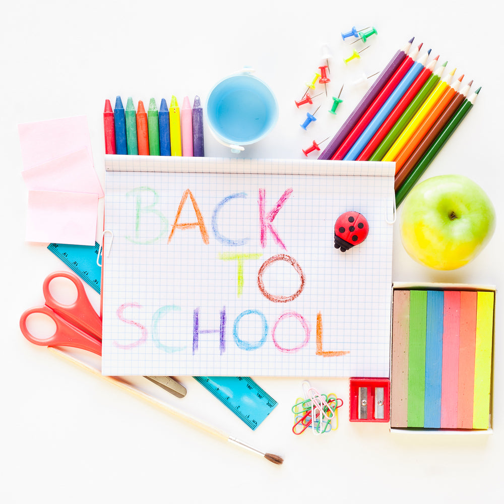 Crayon Drawing Back to School Backdrop UK DBD7-67