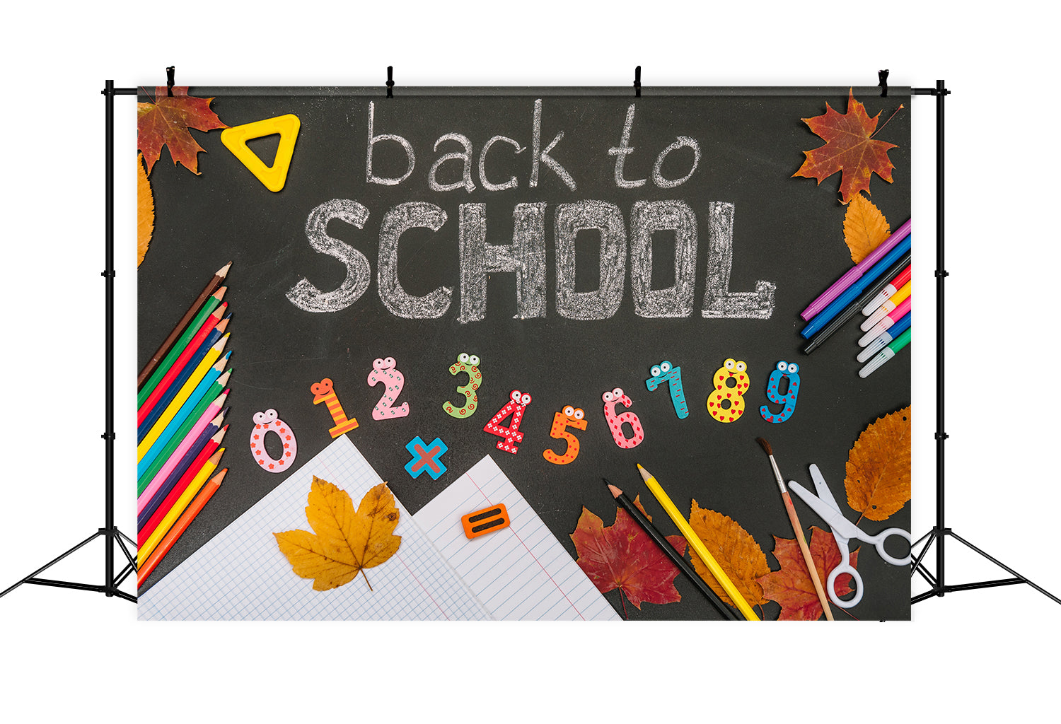 Back to School Chalkboard Drawings Backdrop UK DBD7-70