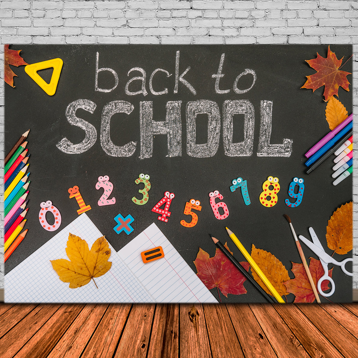 Back to School Chalkboard Drawings Backdrop UK DBD7-70