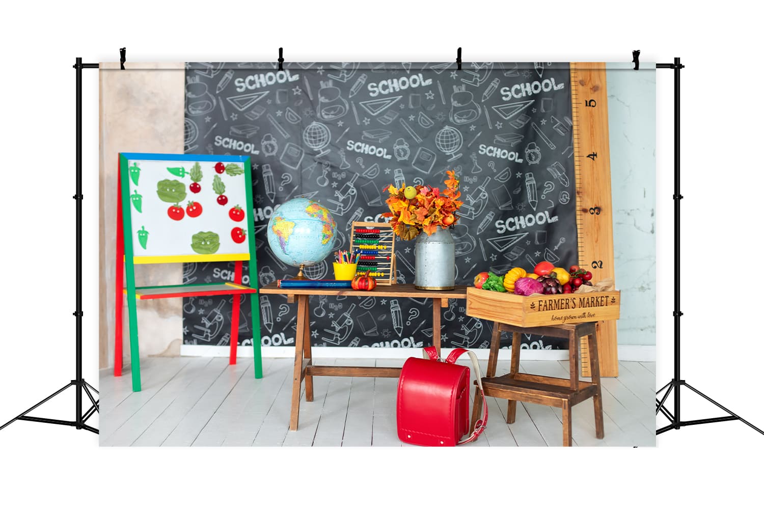 Back to School Classroom Blackboard Backdrop UK DBD7-9