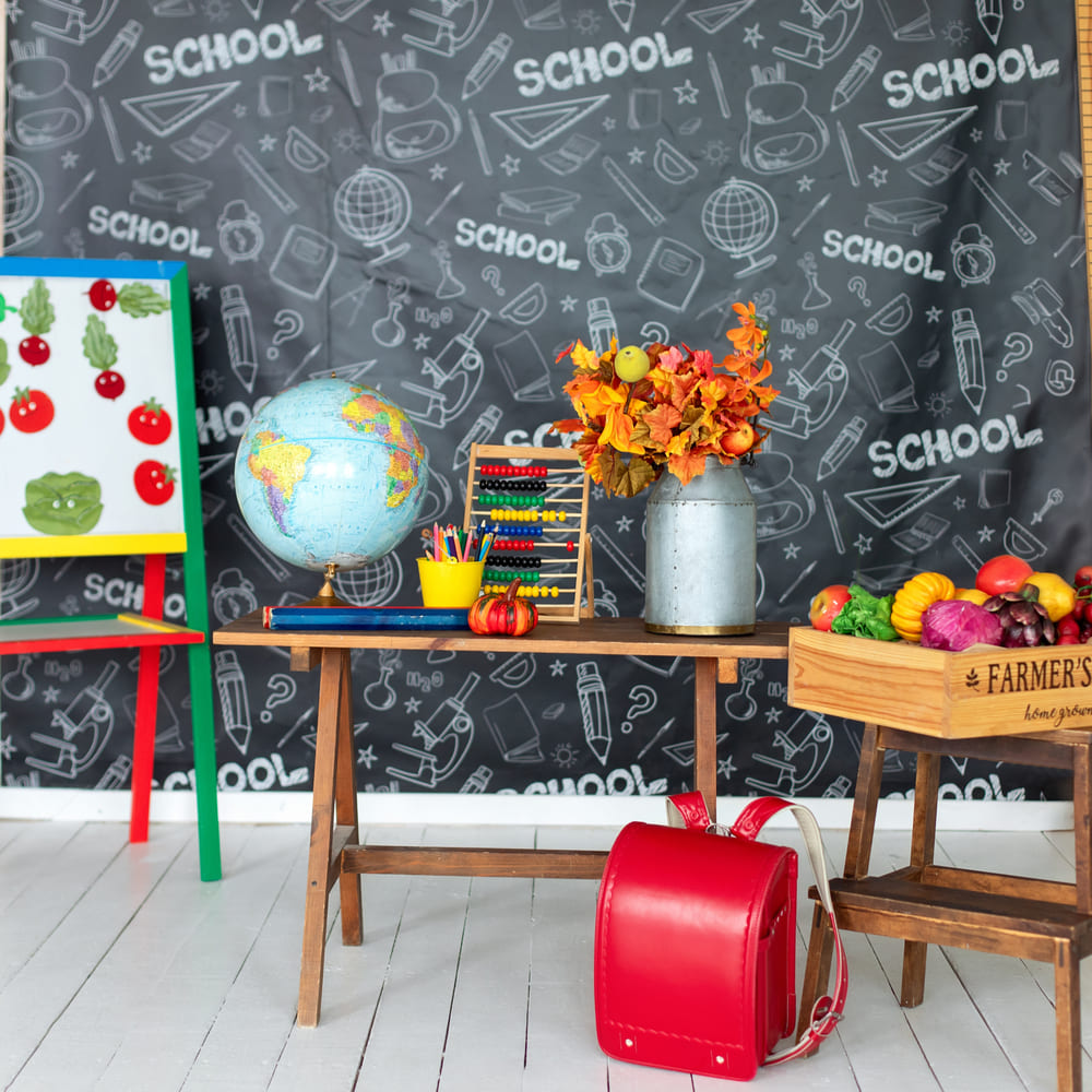 Back to School Classroom Blackboard Backdrop UK DBD7-9