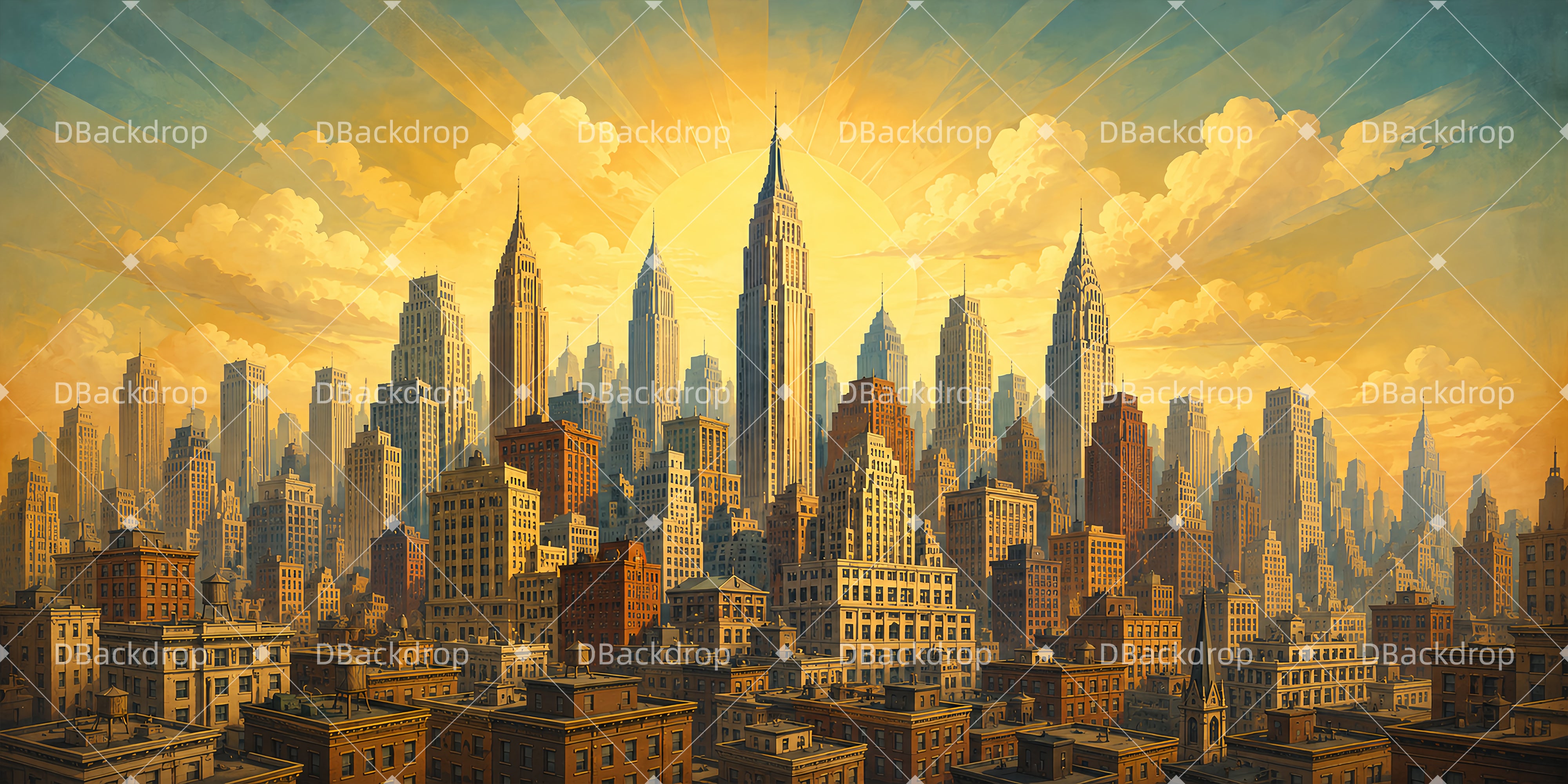 Movie Theater Backdrop New York Arrival Stage Backdrop Ideas UK DLS65-T11