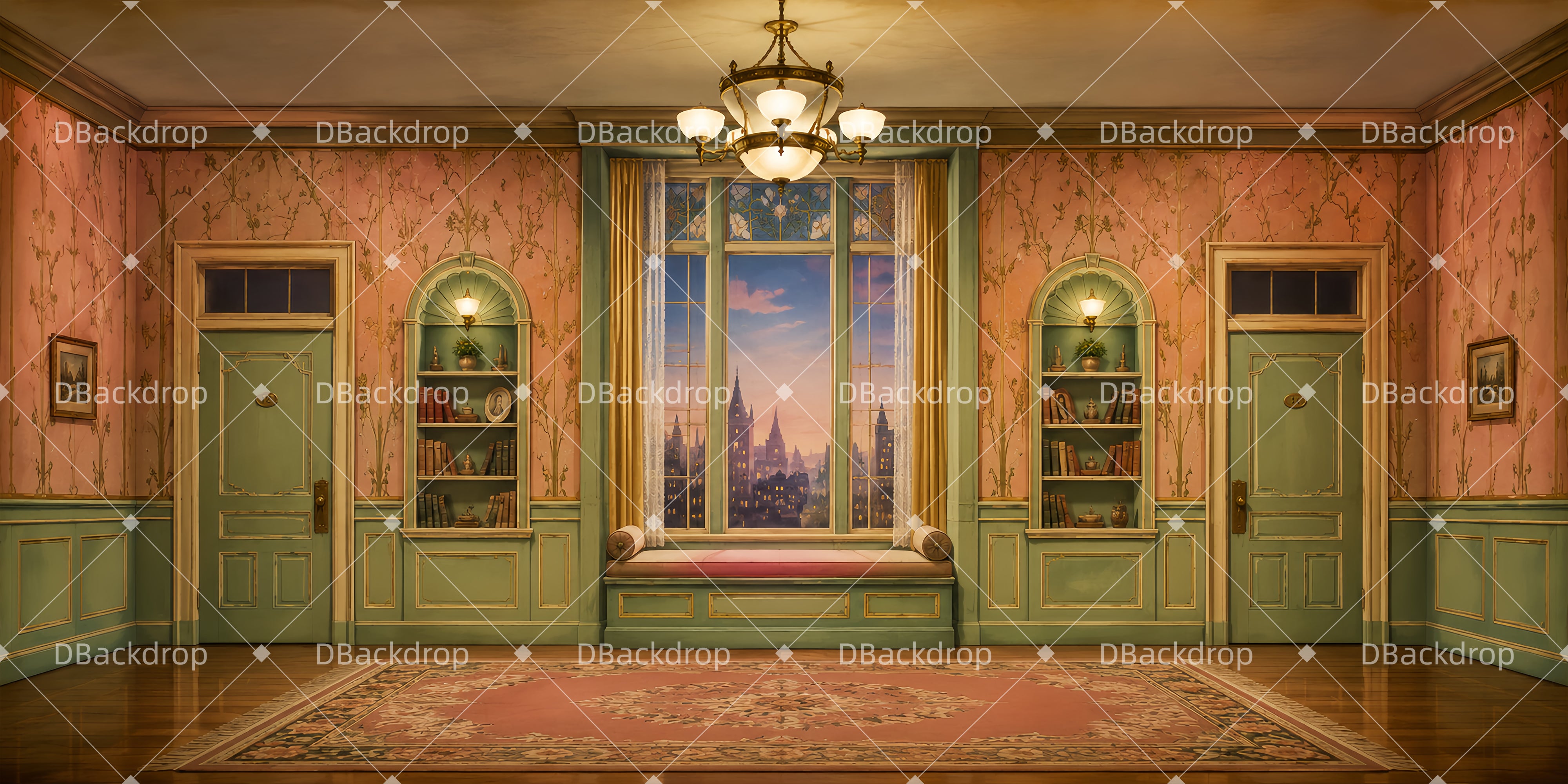 Theater Backdrop Rooms and Hallway Stage Backdrops For Sale UK DLS65-T13