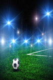 Football Field Green Night Lights Backdrop UK for Photo Booth G-370