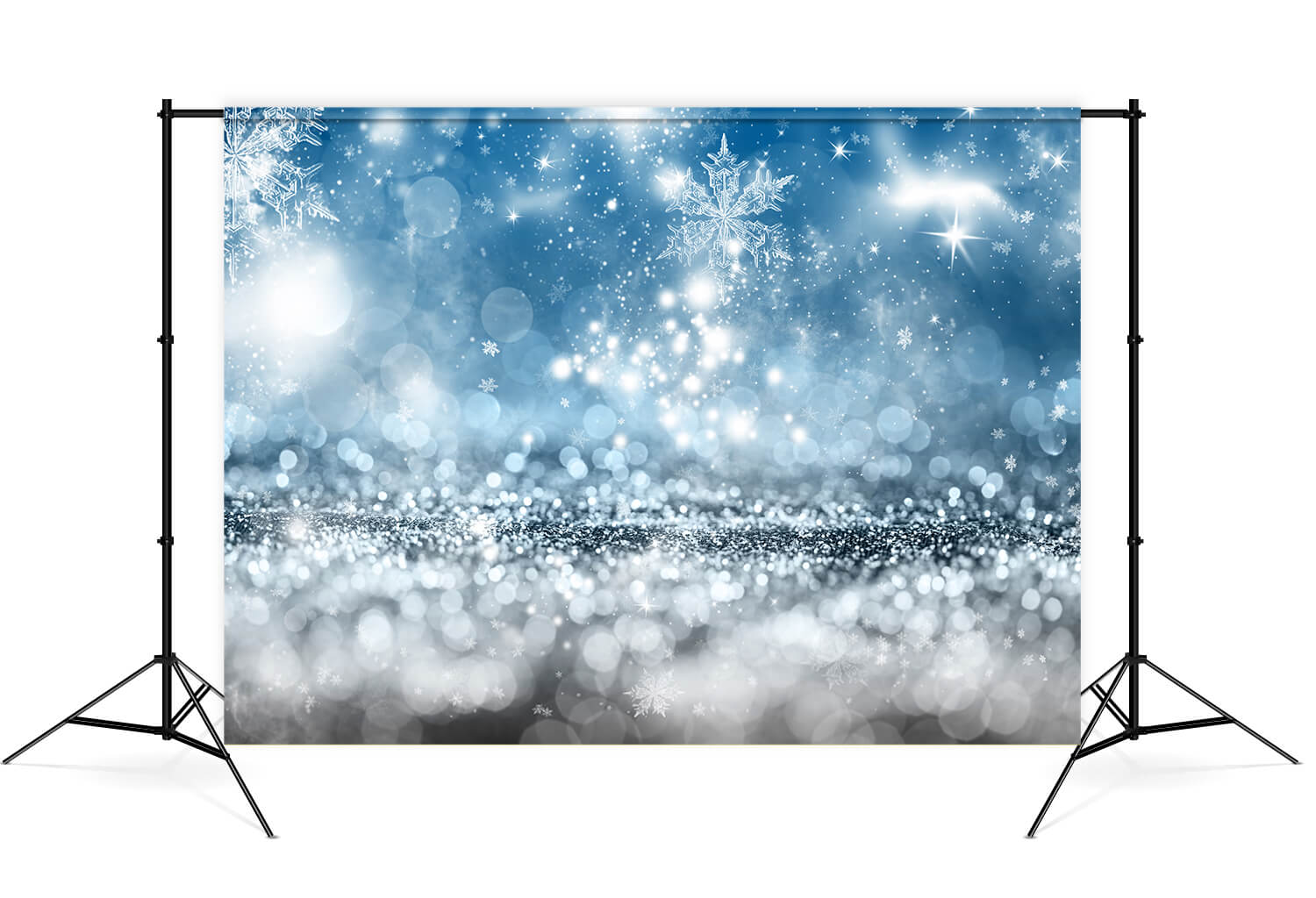 Bokeh Snowflake Winter Christams Photography Studio backdrop uk GC-103