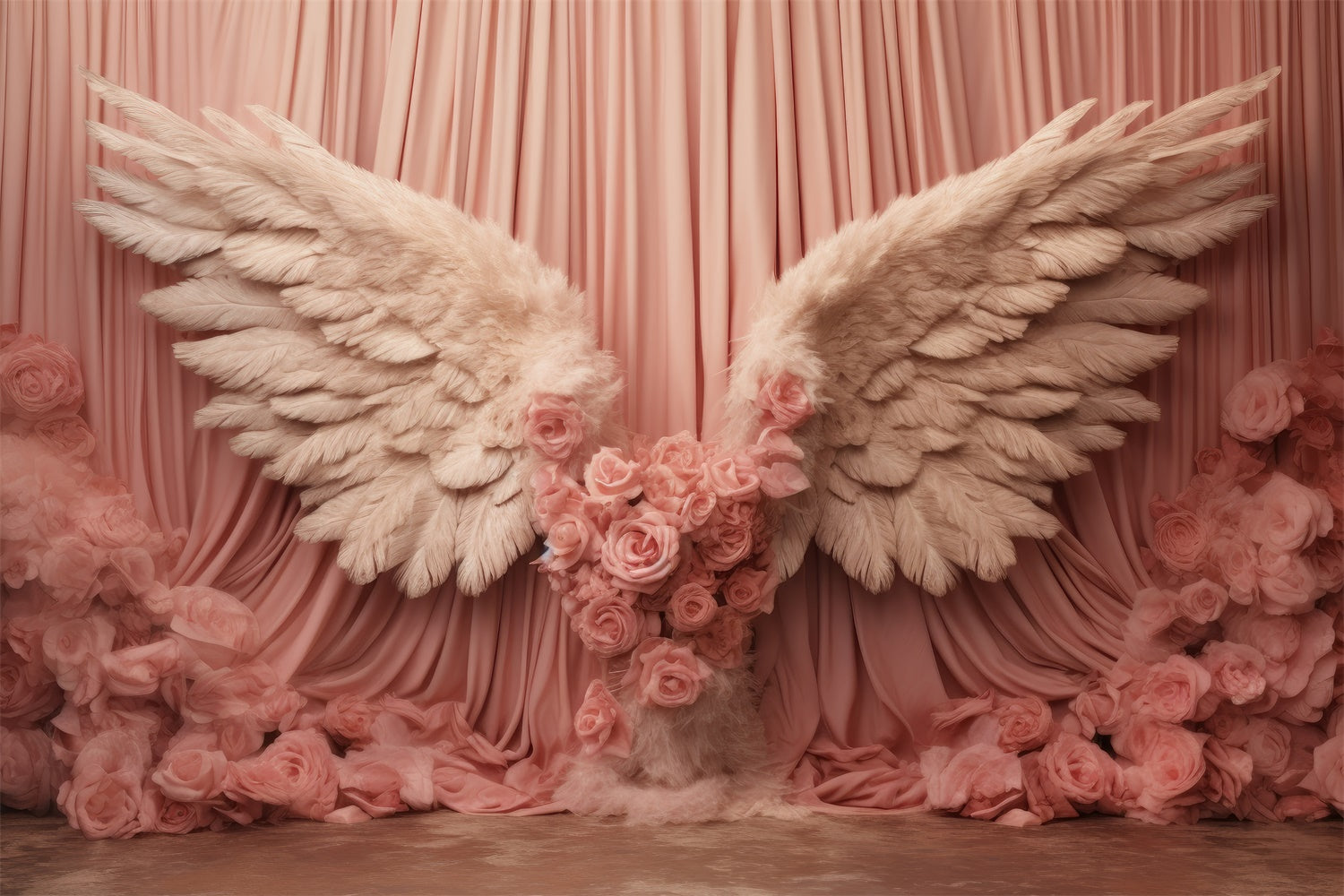 Backdrop For Mothers Day Rose Blossom Angel Wings Backdrop UK GQ2-132