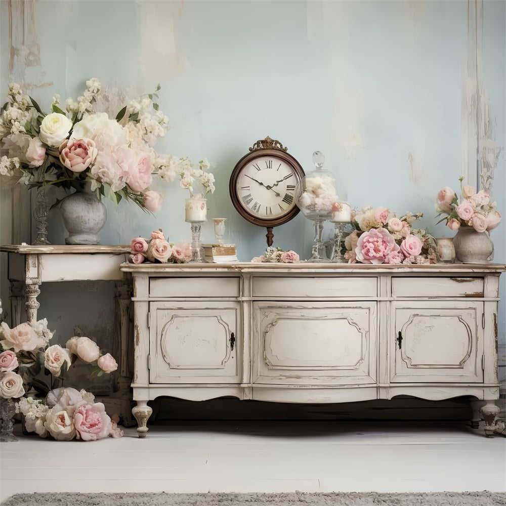 Mother's Day Backdrop Elegant Floral Classic Furniture Backdrop UK GQ2-136