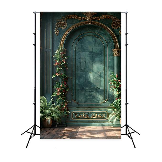 Happy Mother's Day Backdrop Opulent Green Wall Plants Backdrop UK GQ2-152