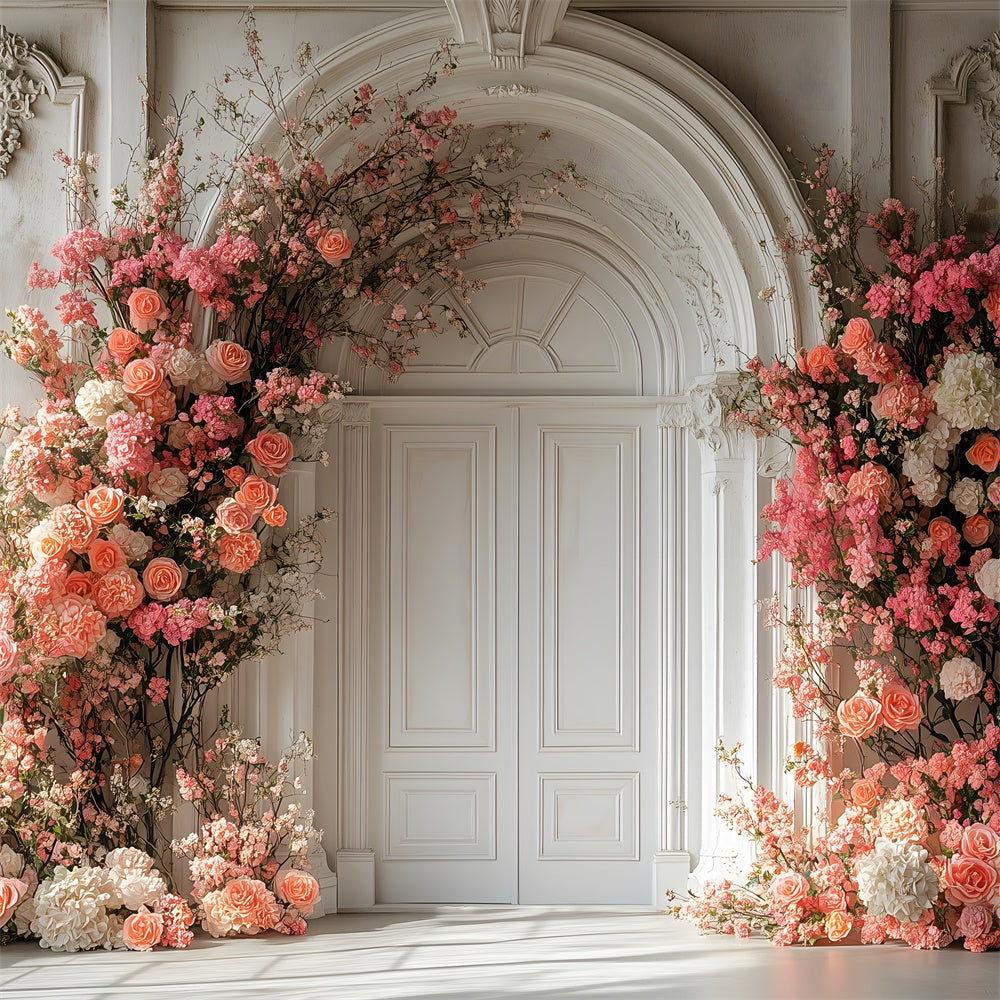 Mothers Day Backdrops Blossoming Floral Vintage Arch Backdrop UK GQ2-162