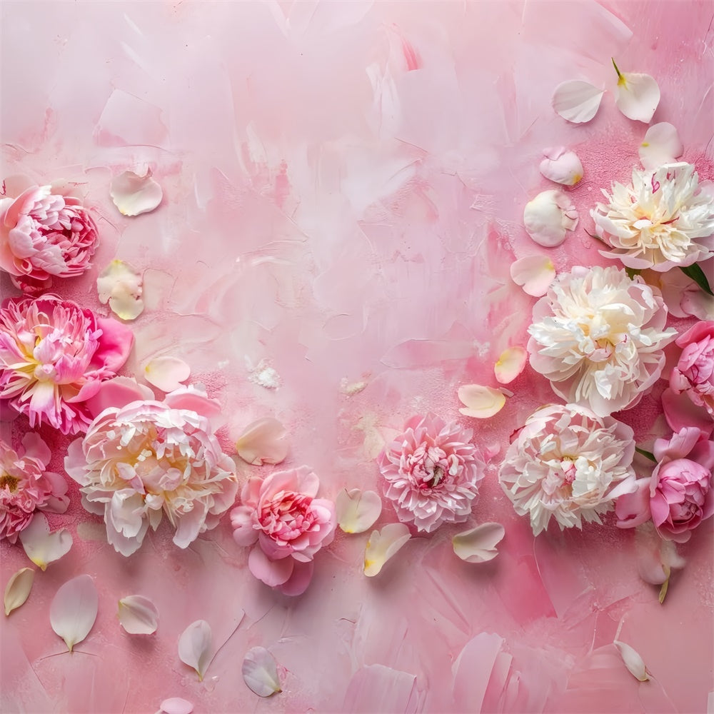 Mother's Day Backdrop Ideas Dreamy Peony Soft Petal Backdrop UK GQ2-171