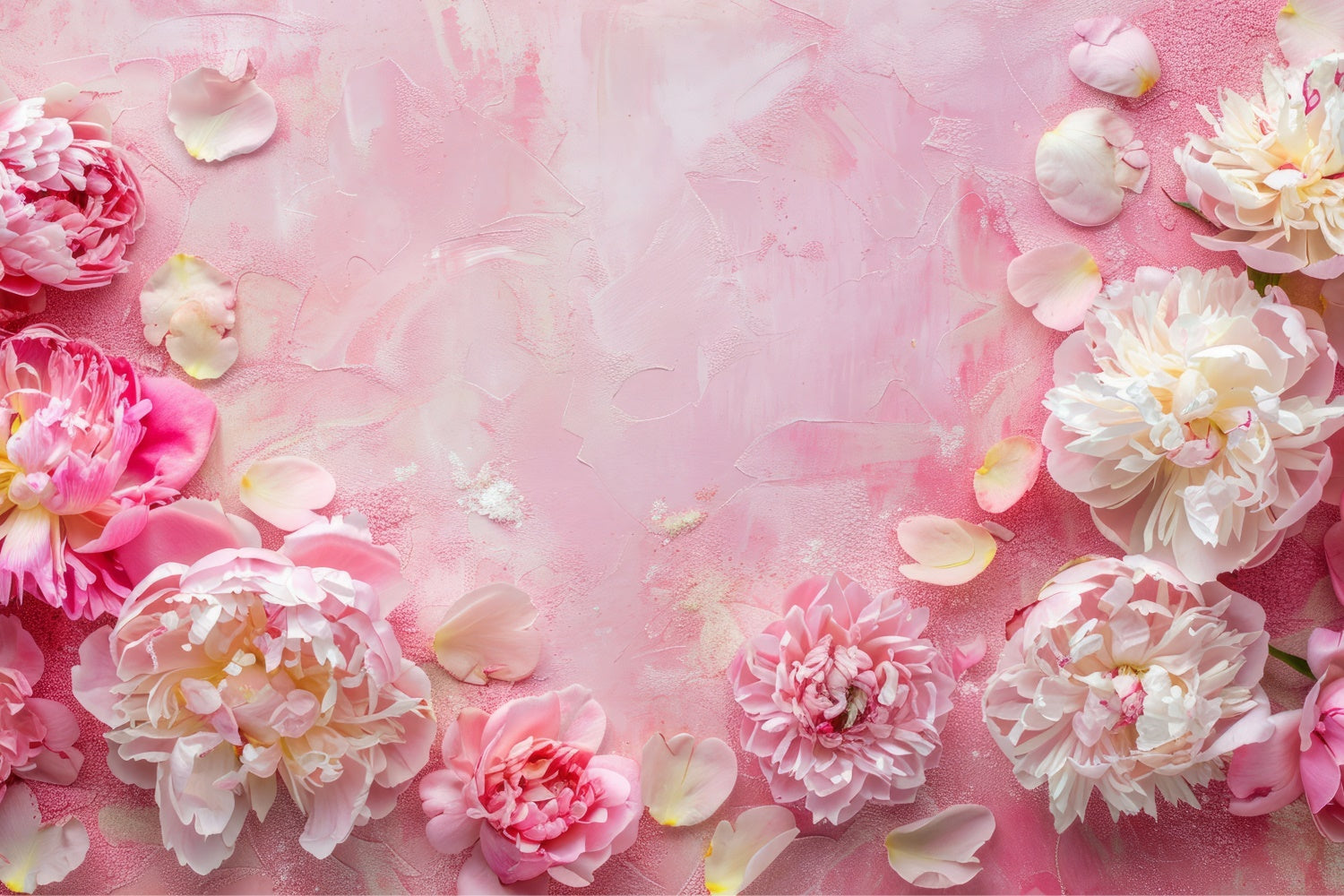 Mother's Day Backdrop Ideas Dreamy Peony Soft Petal Backdrop UK GQ2-171