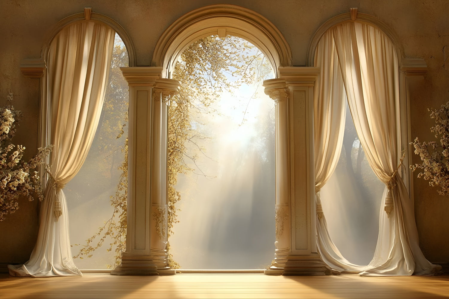 Mothers Day Backdrop Ideas Peaceful Sunlit Archway Backdrop UK GQ2-177