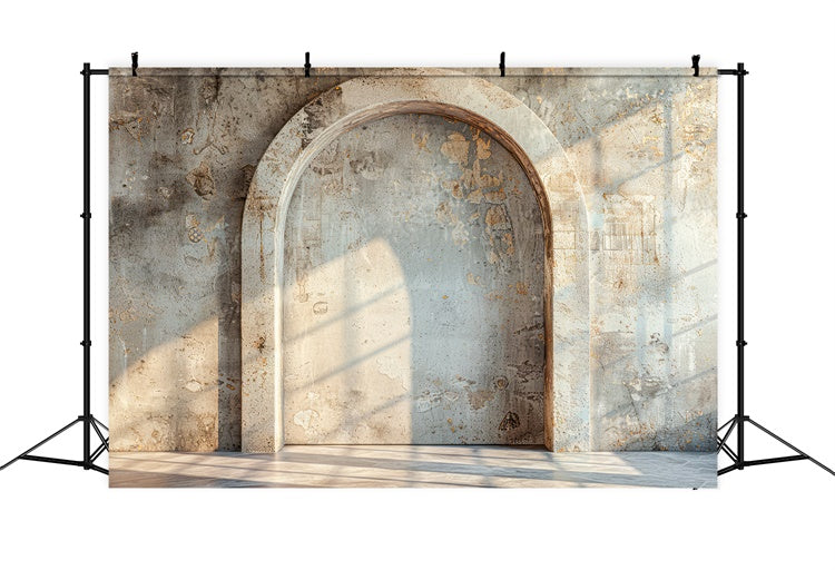 Mothers Day Photo Backdrop Rustic Stone Arch Sunlight Backdrop UK GQ2-180