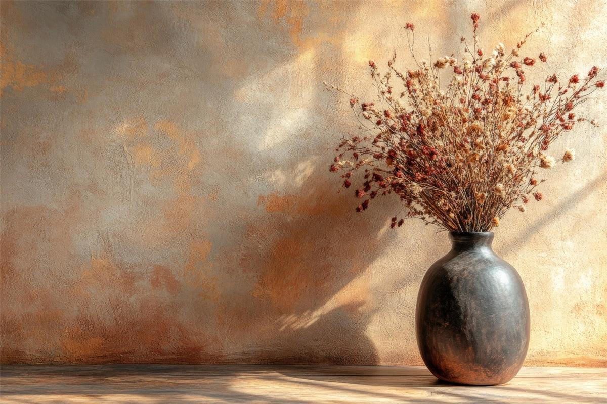 Mother's Day Backdrop Rustic Earthy Terracotta Vase Backdrop UK GQ2-193