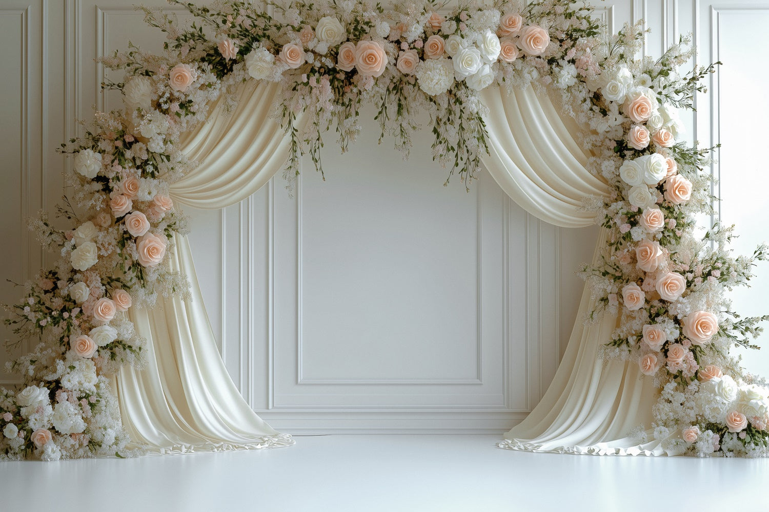 Mother's Day Photo Backdrops Romantic Rose Soft Drapes Backdrop UK GQ2-200